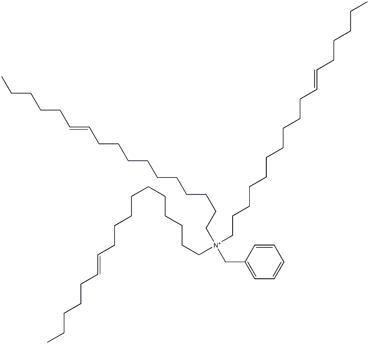 Tri(11-heptadecenyl)benzylaminium Struktur