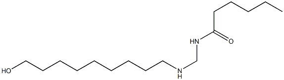 N-[[(9-Hydroxynonyl)amino]methyl]hexanamide Struktur