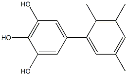 5-(2,3,5-Trimethylphenyl)benzene-1,2,3-triol Struktur