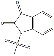 1-Methylsulfonyl-1H-indole-2,3-dione Struktur