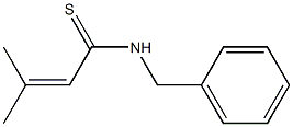 N-Benzyl-3-methyl-2-butenethioamide Struktur