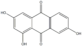 1,3,7-Trihydroxyanthraquinone Struktur