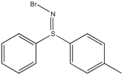 N-Bromo-S-phenyl-S-(4-methylphenyl)sulfilimine Struktur