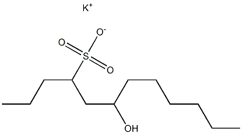 6-Hydroxydodecane-4-sulfonic acid potassium salt Struktur