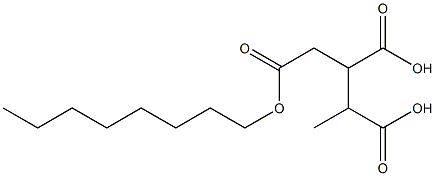 Butane-1,2,3-tricarboxylic acid 1-octyl ester Struktur