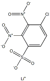 4-Chloro-2,3-dinitrobenzenesulfonic acid lithium salt Struktur