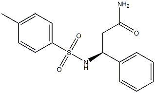 [S,(-)]-3-Phenyl-3-[(p-tolylsulfonyl)amino]propionamide Struktur