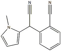 (2-Cyanophenyl)(1-methyl-1H-pyrrol-2-yl)acetonitrile Struktur