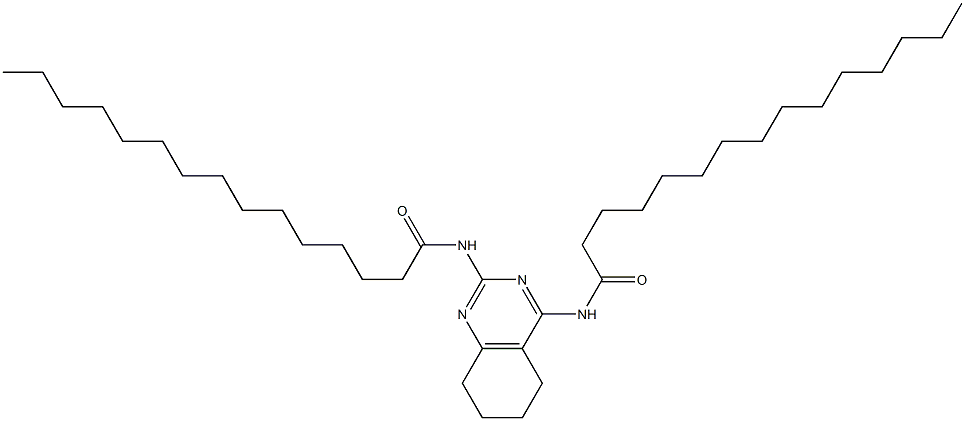 N,N'-[(5,6,7,8-Tetrahydroquinazoline)-2,4-diyl]bis(pentadecanamide) Struktur