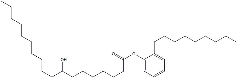 8-Hydroxystearic acid 2-nonylphenyl ester Struktur