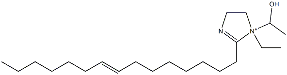 1-Ethyl-1-(1-hydroxyethyl)-2-(8-pentadecenyl)-2-imidazoline-1-ium Struktur