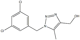 5-Methyl-1-(3,5-dichlorobenzyl)-1H-1,2,3-triazole-4-methanol Struktur