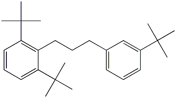 1-(2,6-Di-tert-butylphenyl)-3-(3-tert-butylphenyl)propane Struktur