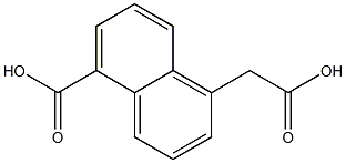 5-Carboxynaphthalene-1-acetic acid Struktur