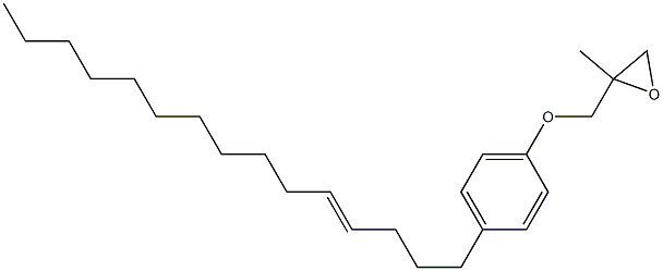 4-(4-Pentadecenyl)phenyl 2-methylglycidyl ether Struktur