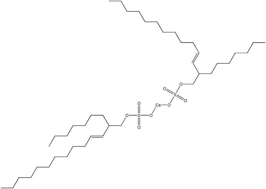 Bis(2-heptyl-3-tetradecenyloxysulfonyloxy)calcium Struktur