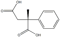 [R,(+)]-2-Methyl-2-phenylsuccinic acid Struktur