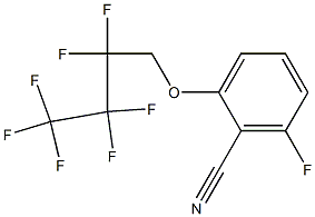 2-(2,2,3,3,4,4,4-Heptafluorobutoxy)-6-fluorobenzonitrile Struktur