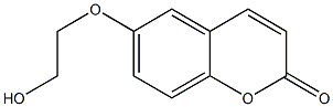 6-(2-Hydroxyethoxy)-2H-1-benzopyran-2-one Struktur