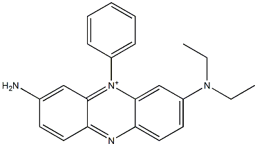 3-Amino-7-diethylamino-5-phenylphenazin-5-ium Struktur