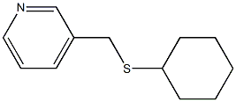 3-[(Cyclohexylthio)methyl]pyridine Struktur