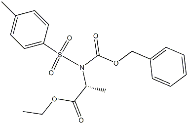 N-Tosyl-N-(benzyloxycarbonyl)-D-alanine ethyl ester Struktur