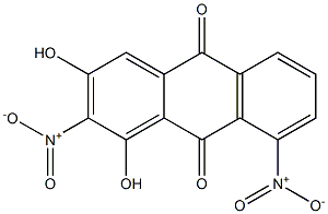 1,3-Dihydroxy-2,8-dinitroanthraquinone Struktur