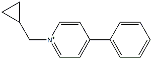 1-Cyclopropylmethyl-4-(phenyl)pyridinium Struktur