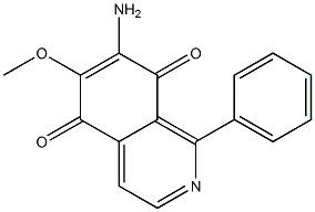 7-Amino-6-methoxy-1-phenylisoquinoline-5,8-dione Struktur