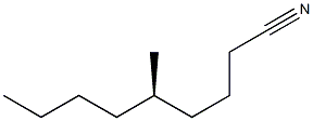 [R,(-)]-5-Methylnonanenitrile Struktur