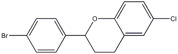 6-Chloro-2-(4-bromophenyl)-3,4-dihydro-2H-1-benzopyran Struktur