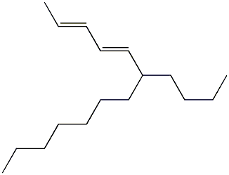 6-Butyl-2,4-tridecadiene Struktur