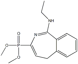 [1-(Ethylamino)-5H-2-benzazepin-3-yl]phosphonic acid dimethyl ester Struktur