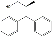 [S,(+)]-2-Methyl-3,3-diphenyl-1-propanol Struktur