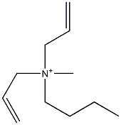 Di(2-propenyl)(methyl)(butyl)aminium Struktur