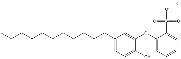 2'-Hydroxy-5'-undecyl[oxybisbenzene]-2-sulfonic acid potassium salt Struktur