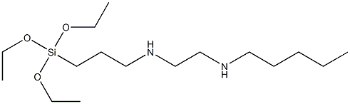 3-(Triethoxysilyl)-N-[2-(pentylamino)ethyl]propan-1-amine Struktur