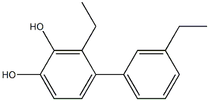 4-(3-Ethylphenyl)-3-ethylbenzene-1,2-diol Struktur