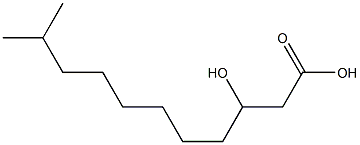 3-Hydroxy-10-methylundecanoic acid Struktur