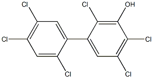 3-Hydroxy-2,2',4,4',5,5'-hexachlorobiphenyl Struktur