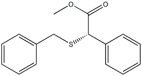 [S,(+)]-(Benzylthio)phenylacetic acid methyl ester Struktur