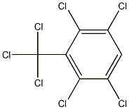 2,3,5,6-Tetrachloro-1-(trichloromethyl)benzene Struktur