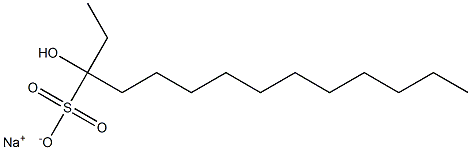 3-Hydroxytetradecane-3-sulfonic acid sodium salt Struktur