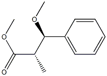 (2S,3R)-2-Methyl-3-methoxy-3-phenylpropionic acid methyl ester Struktur