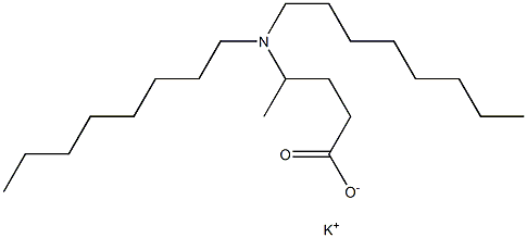 4-(Dioctylamino)valeric acid potassium salt Struktur