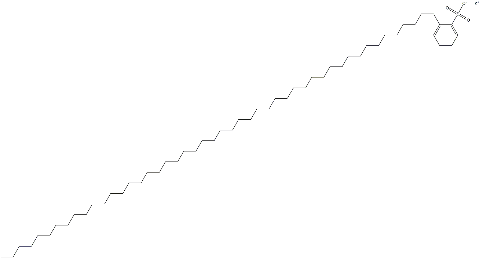 2-(Octatetracontan-1-yl)benzenesulfonic acid potassium salt Struktur