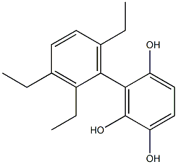 3-(2,3,6-Triethylphenyl)benzene-1,2,4-triol Struktur