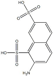 2-Amino-1,7-naphthalenedisulfonic acid Struktur