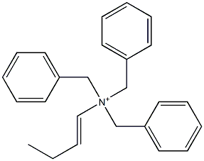 (1-Butenyl)tribenzylaminium Struktur