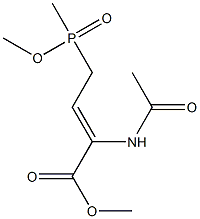 (Z)-2-(Acetylamino)-4-[methoxy(methyl)phosphinyl]-2-butenoic acid methyl ester